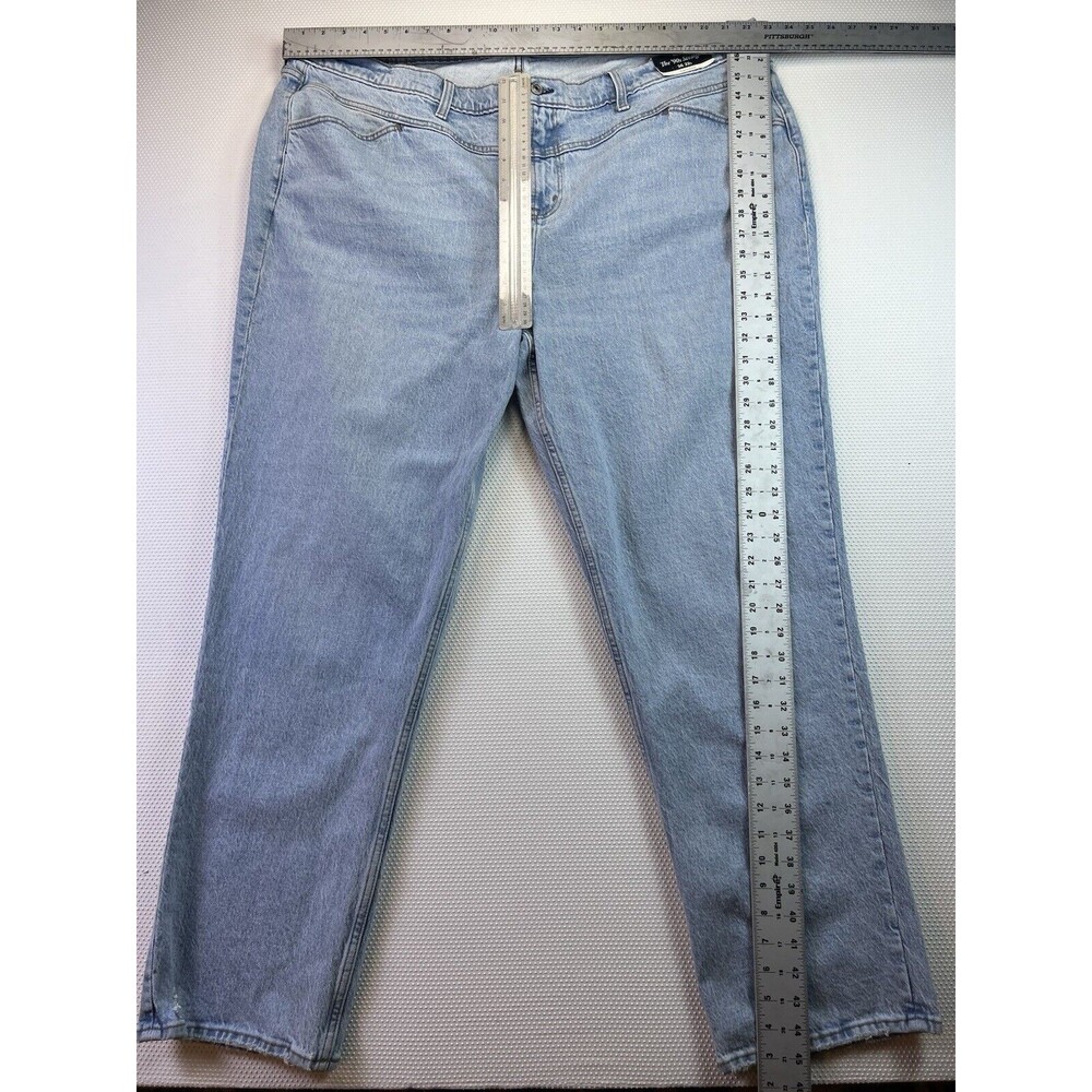 Abercrombie & Fitch Curve Love The 90s Straight Mid Rise Jeans Womens Sz 22 Long - Picture 8 of 8